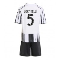 Juventus Manuel Locatelli #5 Domáci Detský futbalový dres 2025-26 Krátky Rukáv (+ trenírky)